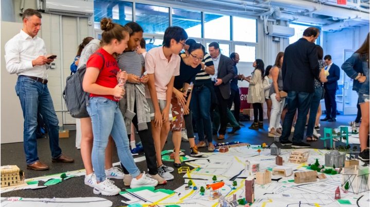 In sixth-grade history, students research every aspect of a New York City neighborhood and then work together on a giant 3-D map of all five boroughs.