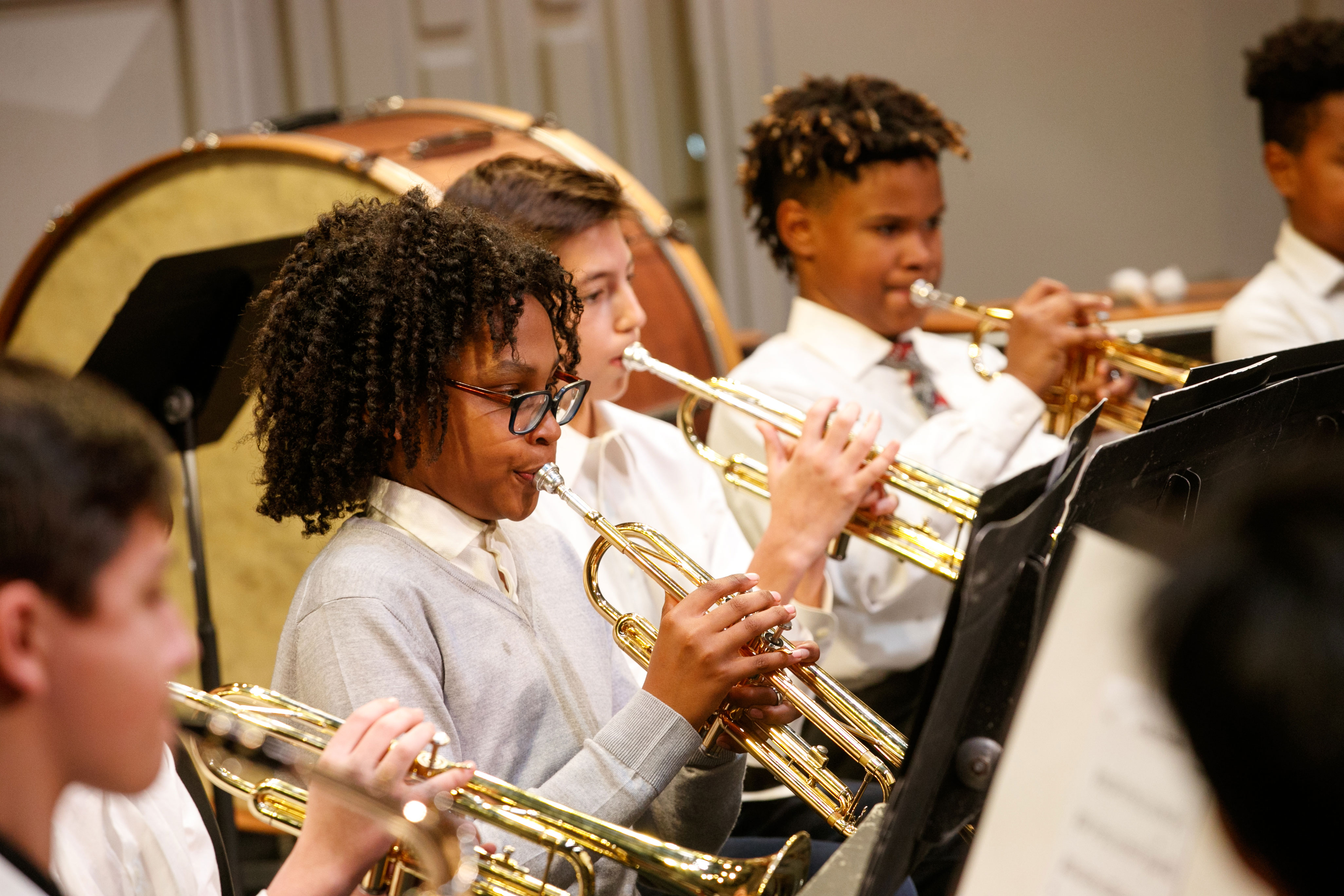 Middle School band is about more than the music. It's about collaborating with a group.