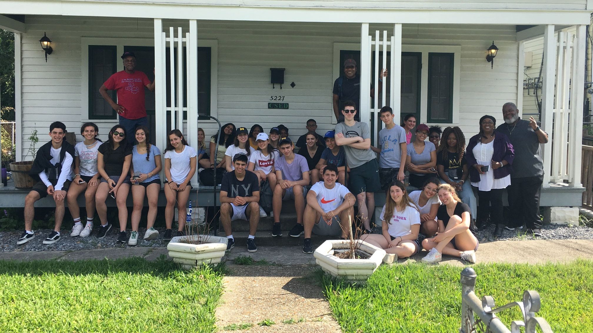 Riverdale students in New Orleans work with the Lower Ninth Ward CSED, a neighborhood group focused on coastal rehabilitation, greening the built environment, and increasing food security.