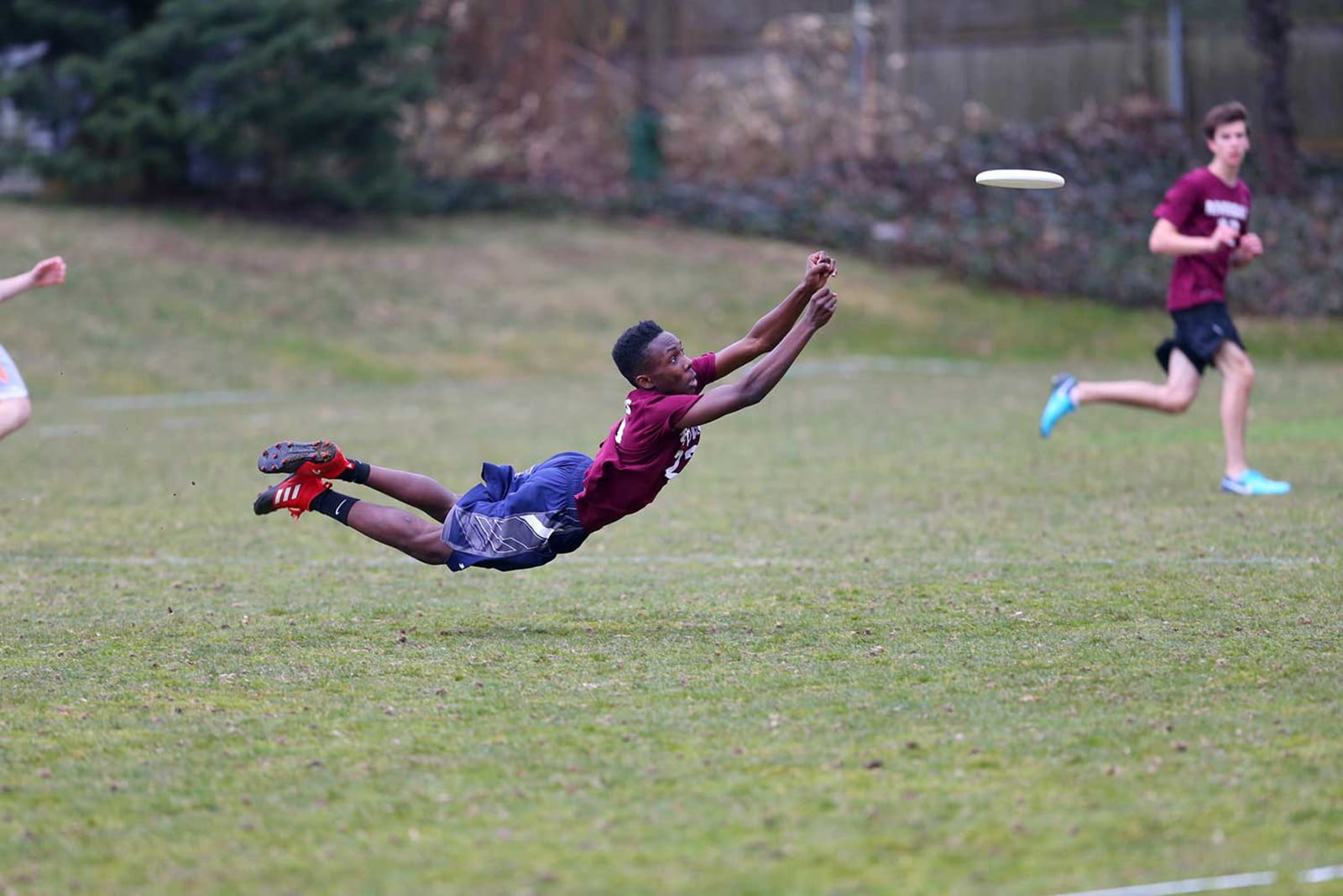 A great moment during an Ultimate Frisbee game shows the focus and determination that Riverdale encourages in its students.