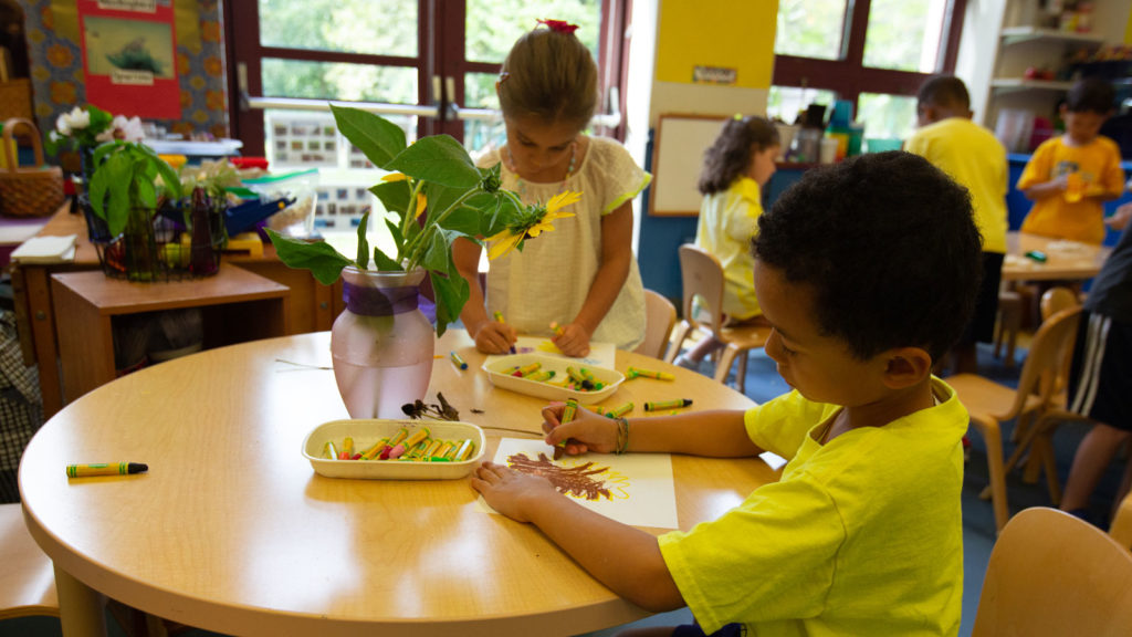 A kindergarten classroom.