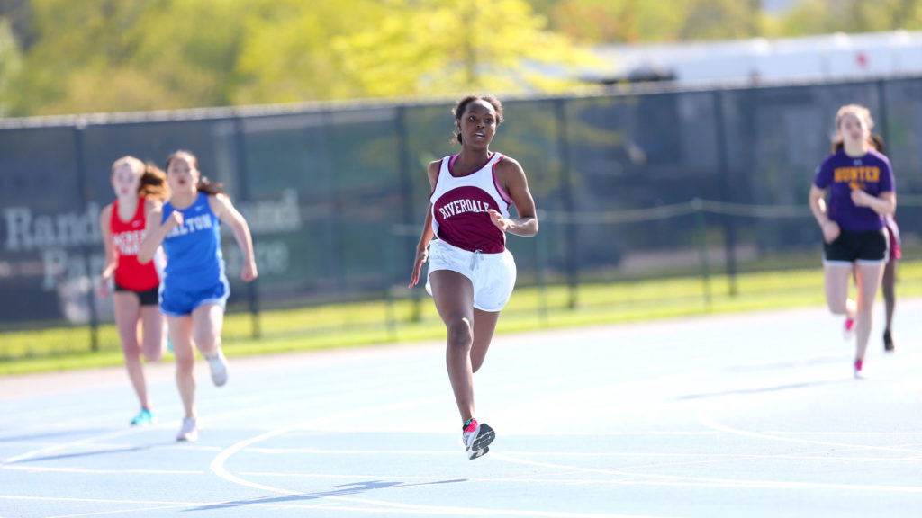 The Middle School track team.