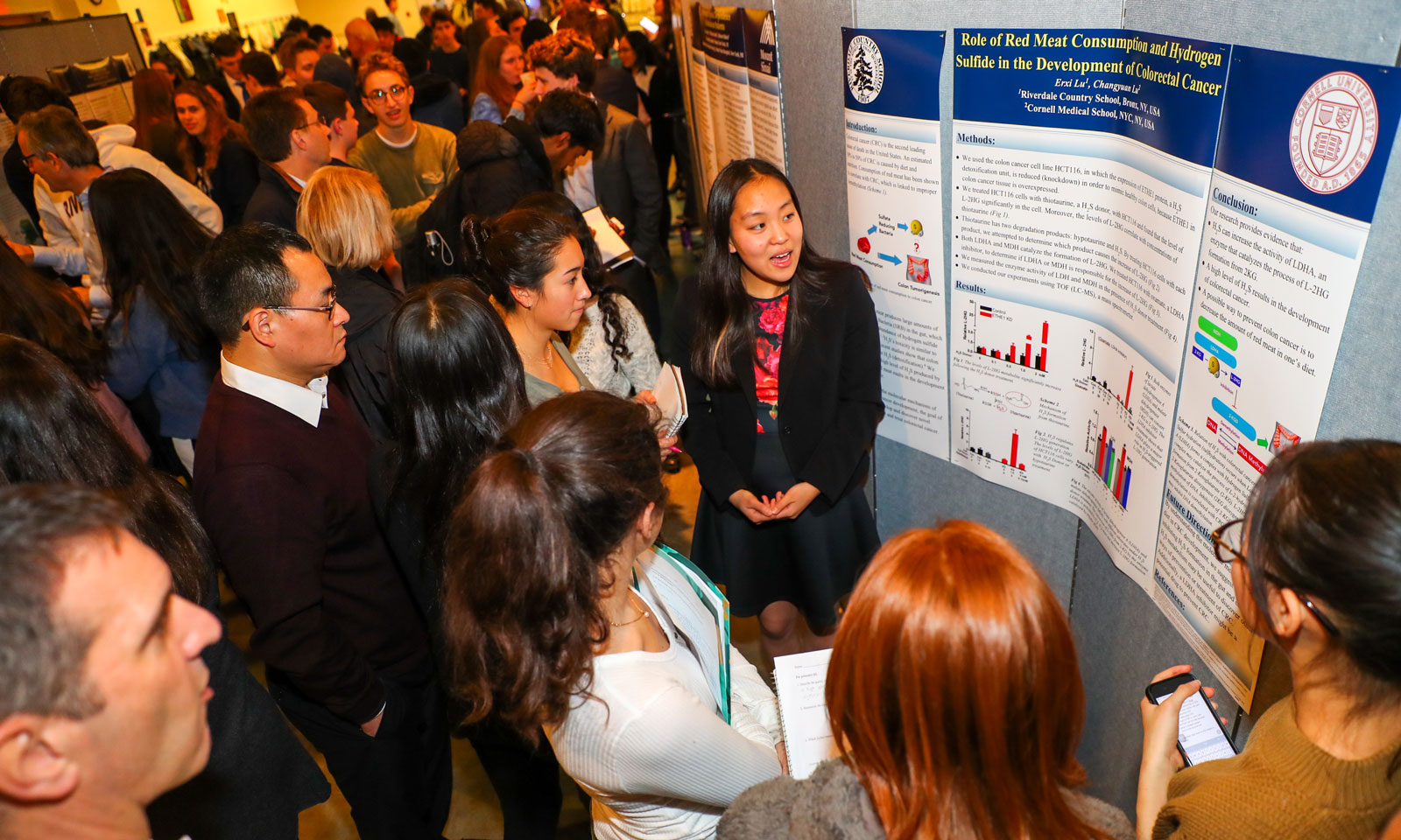 At the 2018 Science Symposium, students presented their research.