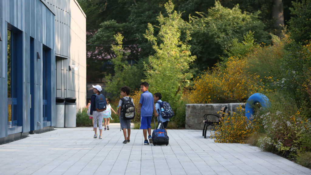 Classrooms open to the outdoors.