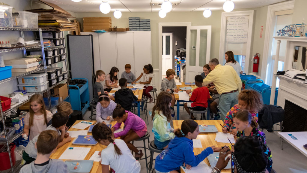 The Learning Lab has a dedicated science/math center.