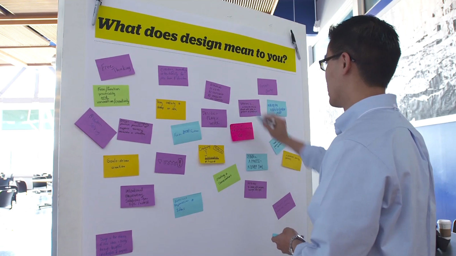 Design thinking is a creative problem-solving process.