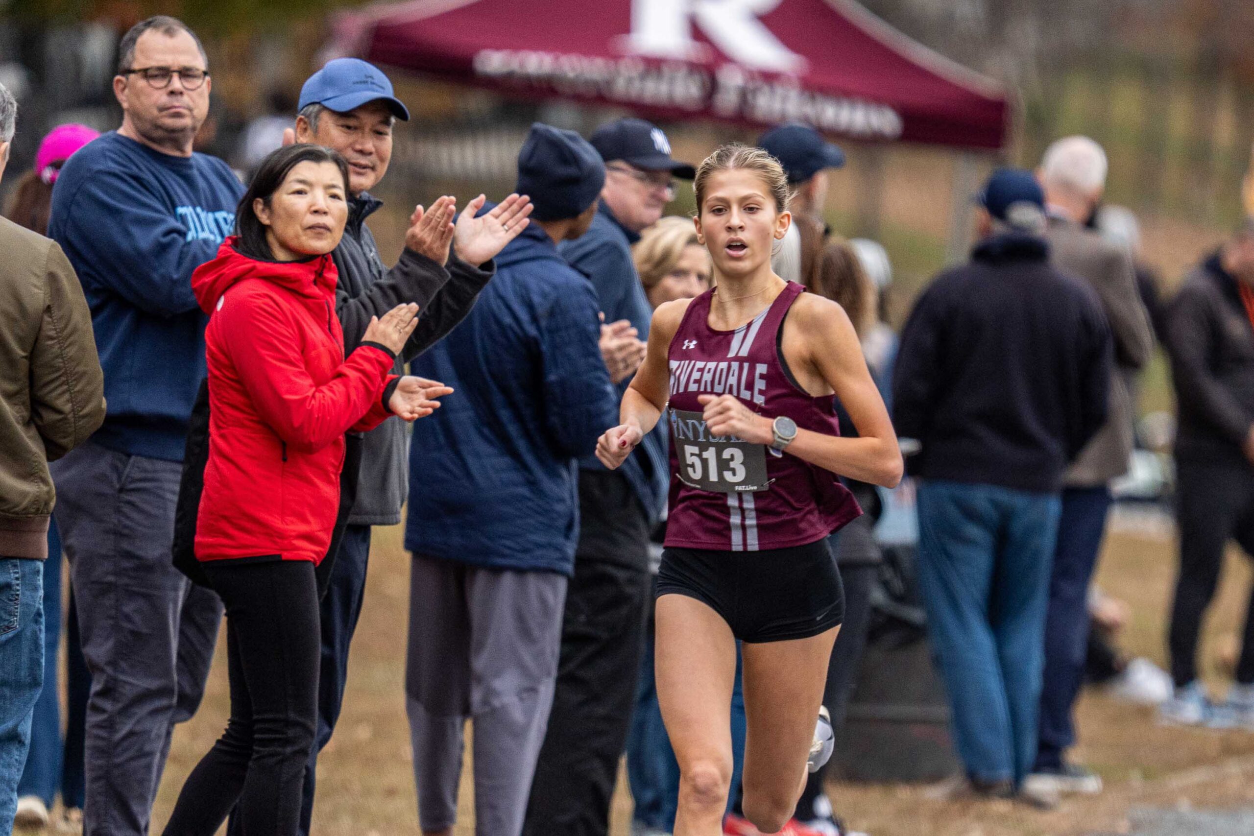 Vivian Ostfeld running.